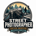 Street Photographer Sticker – Certified Uncertified Professionally Candid Decal
