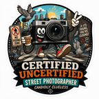 Certified Uncertified Street Photographer Sticker – Candidly Clueless Decal