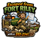 Escaped Fort Riley With a DD‑214 Sticker Male Soldier