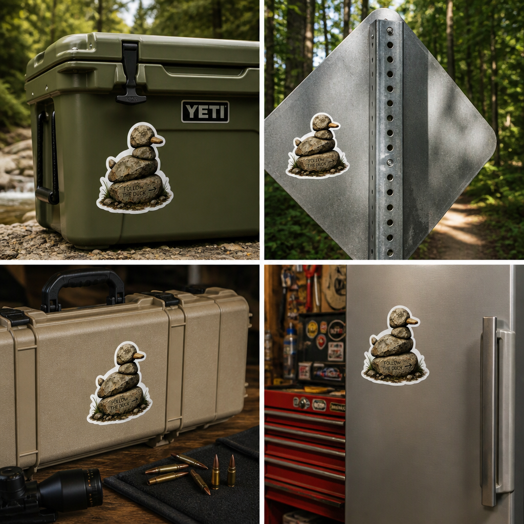 Follow the Duck – Trail Marker Sticker