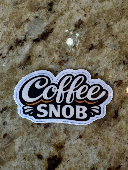 Coffee Snob — Minimal Coffee Lover Sticker