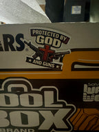 Protected by God and Guns Sticker – Bold Christian Western Design