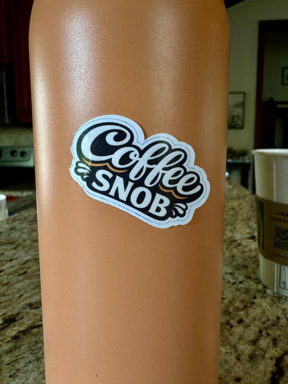 Coffee Snob — Minimal Coffee Lover Sticker