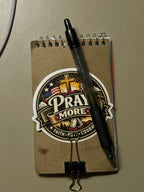 Pray More Military Faith Emblem Sticker