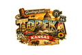 Greetings From Topeka Kansas – Retro Travel Sticker