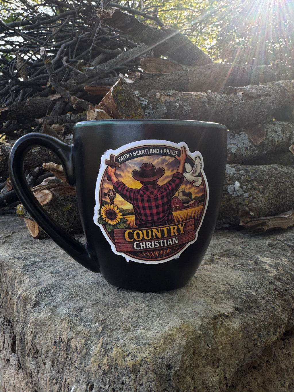 Midwest Country Christian Worship Sticker Male