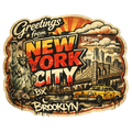 New York City Street‑Art Travel Sticker – BX, Brooklyn, Uptown