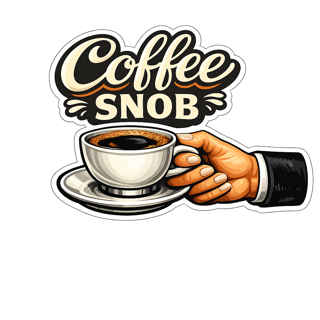 Coffee Snob — Vintage Café Sticker