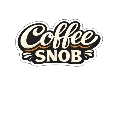 Coffee Snob — Minimal Coffee Lover Sticker