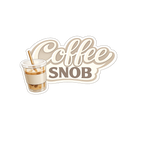 Coffee Snob — Iced Coffee Cup Sticker