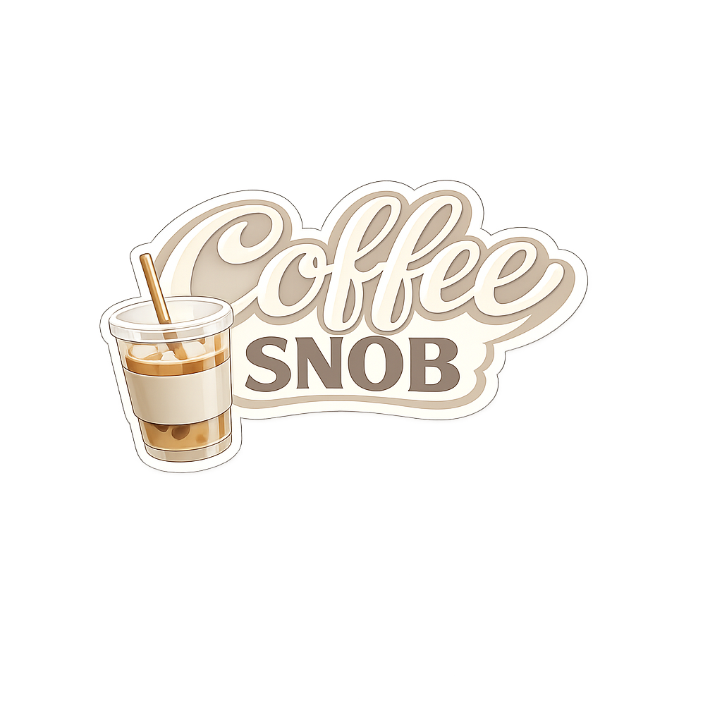 Coffee Snob — Iced Coffee Cup Sticker