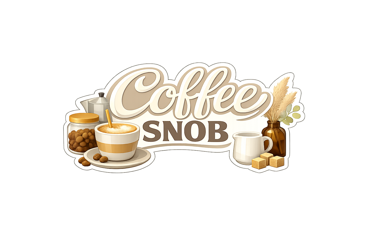 Coffee Snob — Cozy Coffee Bar Sticker