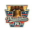 Philadelphia PA Sticker – Vintage Liberty Bell Patriotic Design