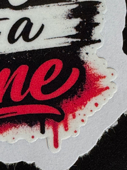 FPV is Not a Crime Die-Cut Sticker – Bold Graffiti Style Vinyl Decal for FPV Drone Pilots
