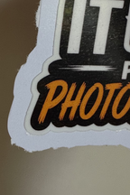 Funny “It’s OK I’m a Photographer” Sticker | Camera Vinyl Decal for Laptops, Water Bottles & Photographers