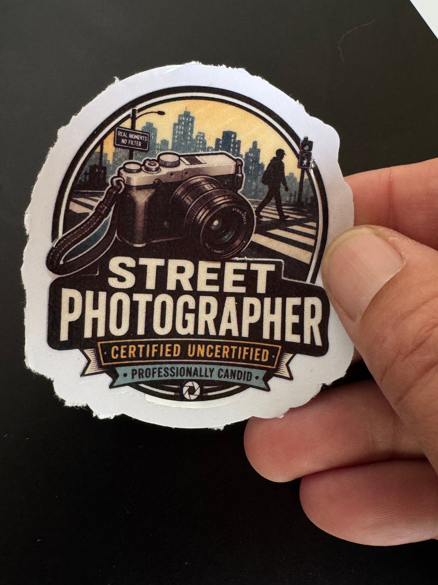 Street Photographer Sticker – Certified Uncertified Professionally Candid Decal