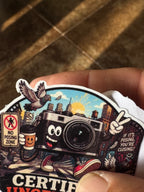 Certified Uncertified Street Photographer Sticker – Candidly Clueless Decal