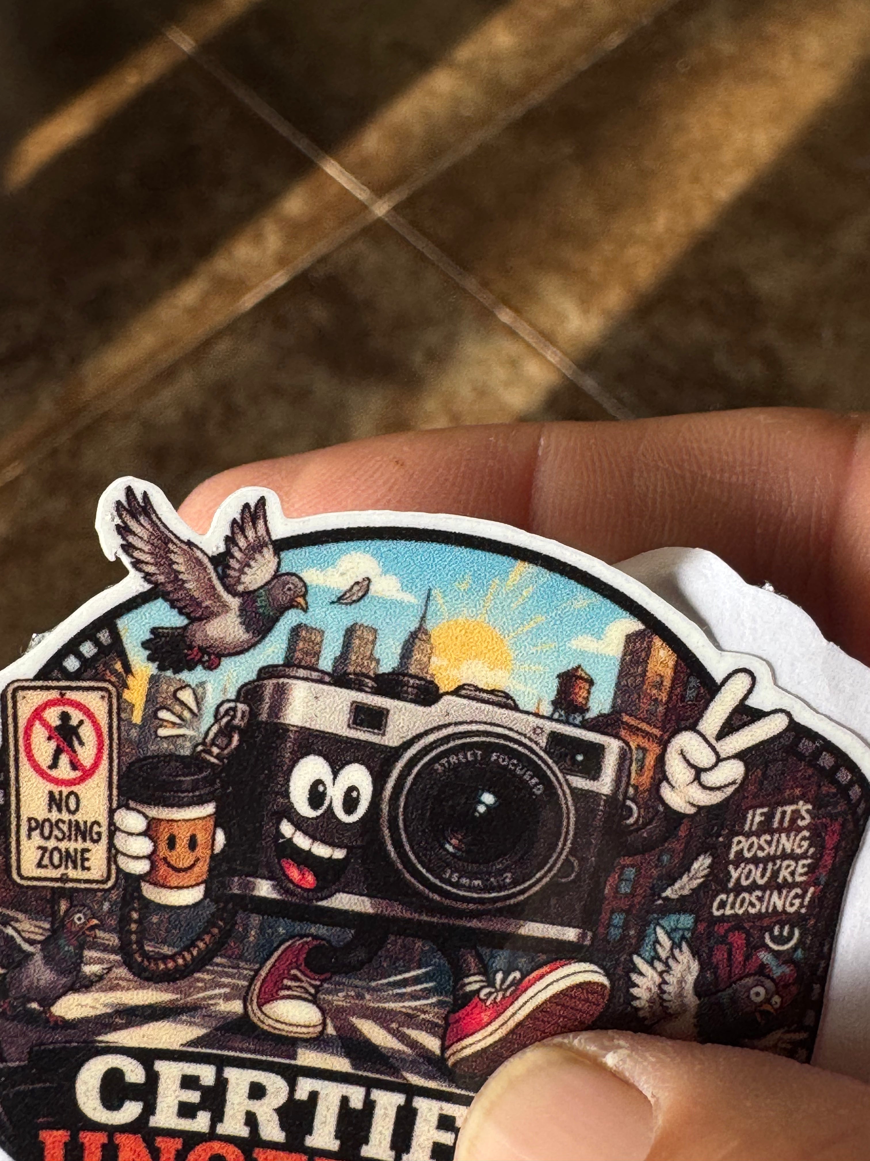 Certified Uncertified Street Photographer Sticker – Candidly Clueless Decal