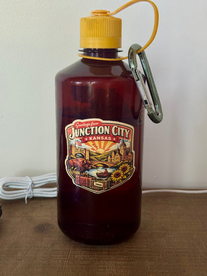 Greetings From Junction City Kansas – Retro Travel Sticker