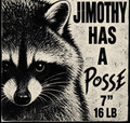 Jimothy Has a Posse — Vintage Raccoon Sticker