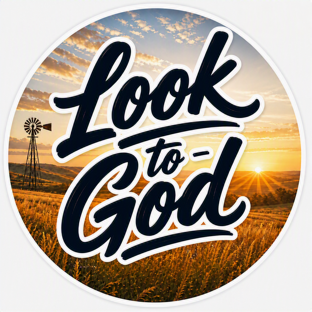 Look to God – Sunrise Faith Sticker