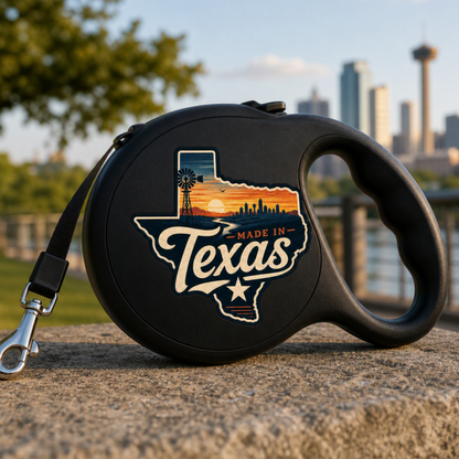 Made in Texas — Sunset Windmill Die‑Cut Sticker