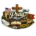 Pray More — Fort Riley Big Red One Faith Sticker
