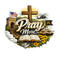 Fort Riley Pray More Military Christian Sticker
